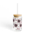 🍭 Sucker For Fictional Men Sipper Glass | Romantasy Reader Bamboo Lid Tumbler 16Oz🍭