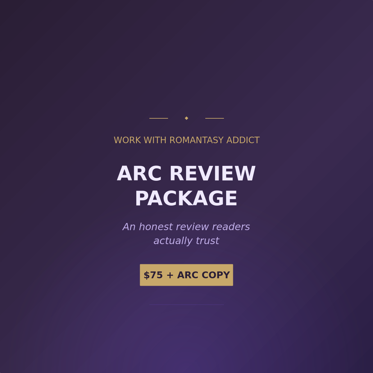 ARC Review Package — Honest Review & Promotion