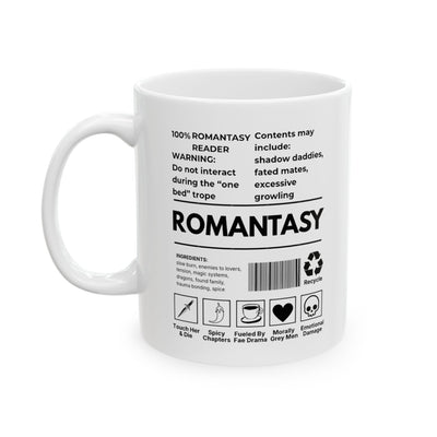 100% Romantasy Reader Coffee Cup | Ceramic Bookish Mug