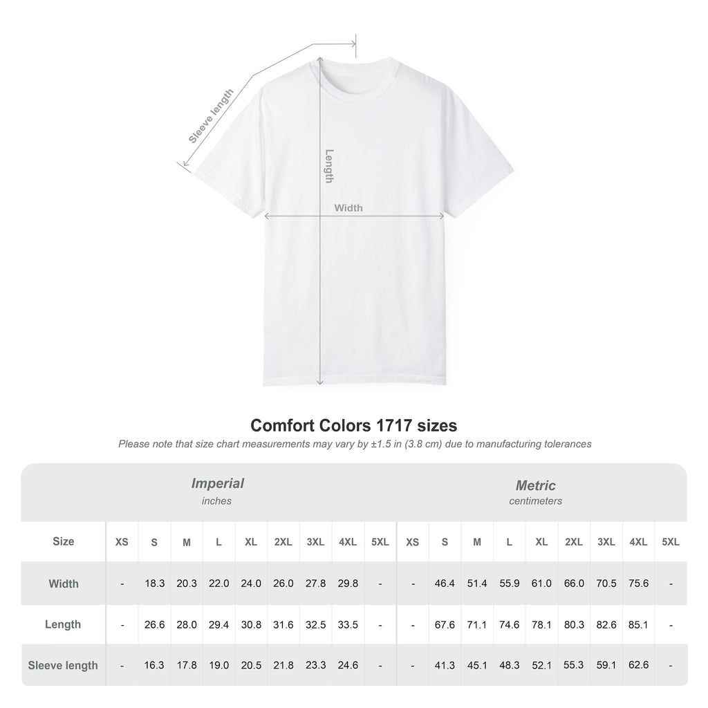 Allergic to the Mortal Realm Embroidered T-shirt | Comfort Colors Tee