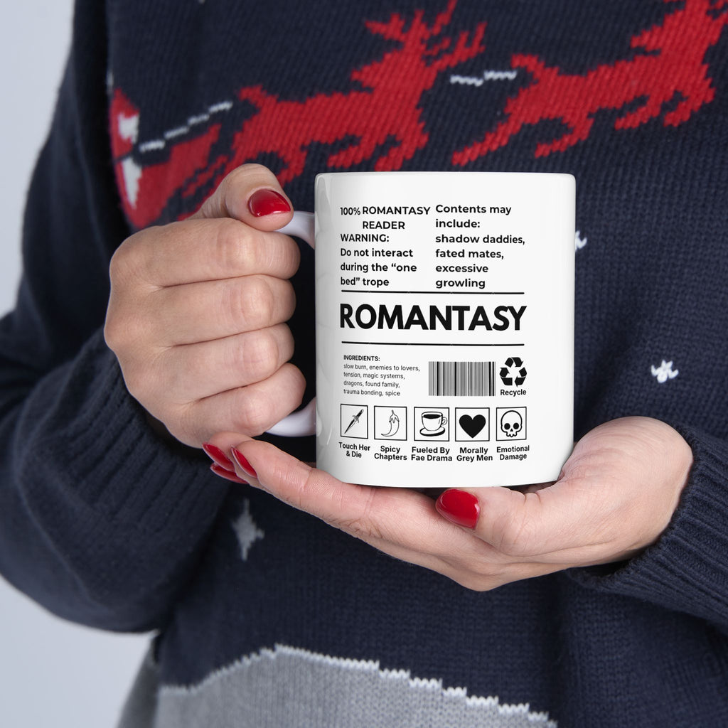 100% Romantasy Reader Coffee Cup | Ceramic Bookish Mug