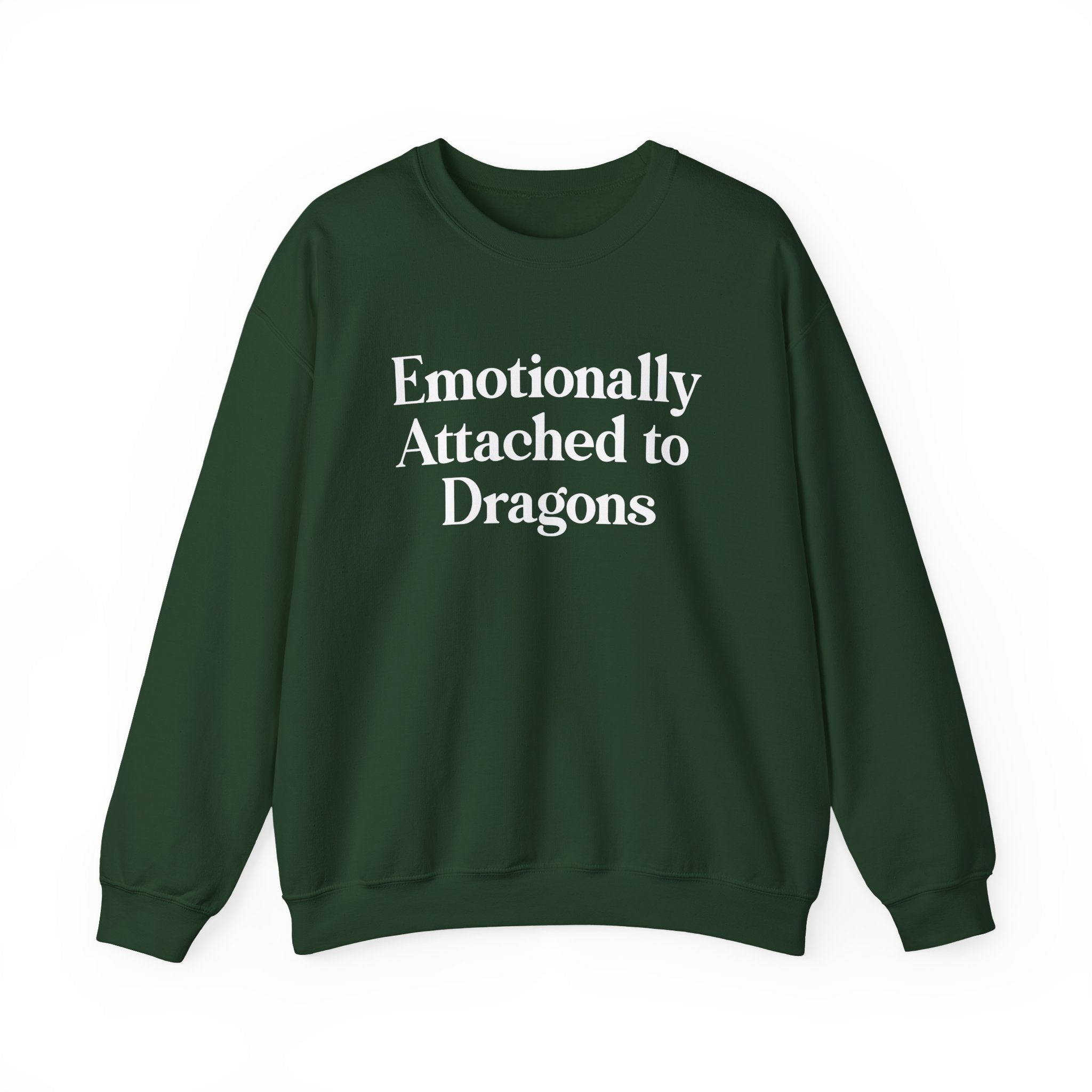 Emotionally Attached to Dragons Crewneck Sweatshirt