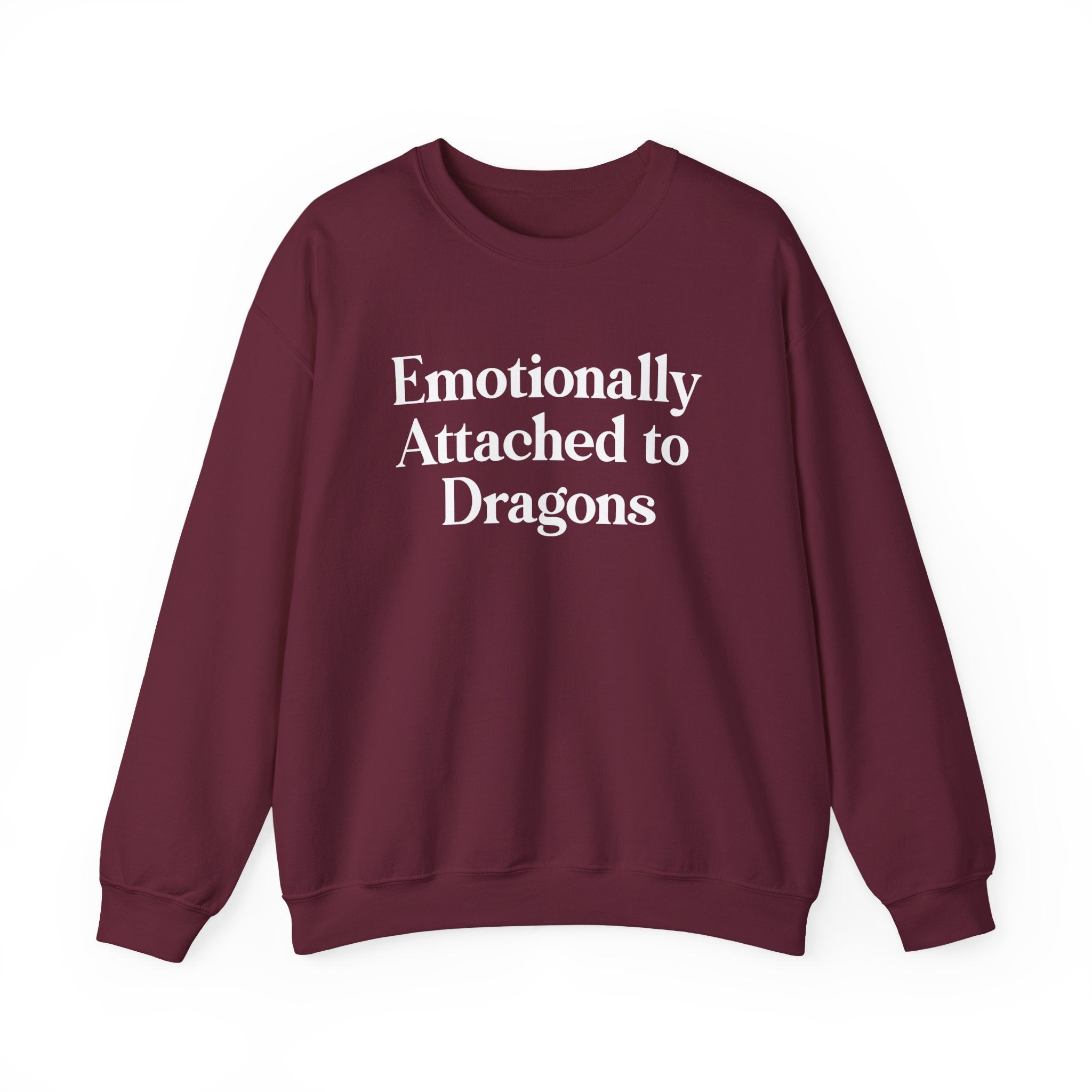 Emotionally Attached to Dragons Crewneck Sweatshirt