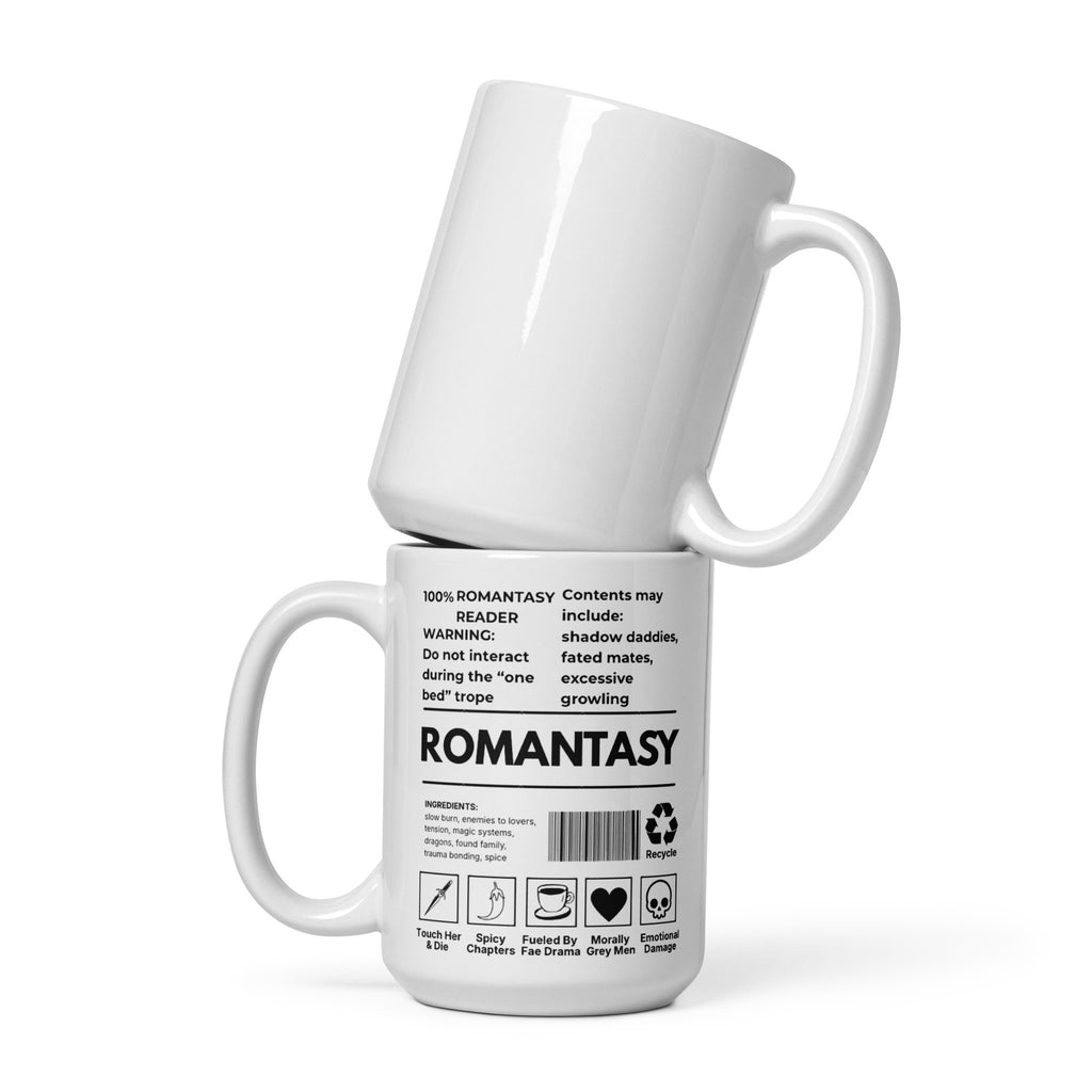 100% Romantasy Reader Coffee Cup | Ceramic Bookish Mug