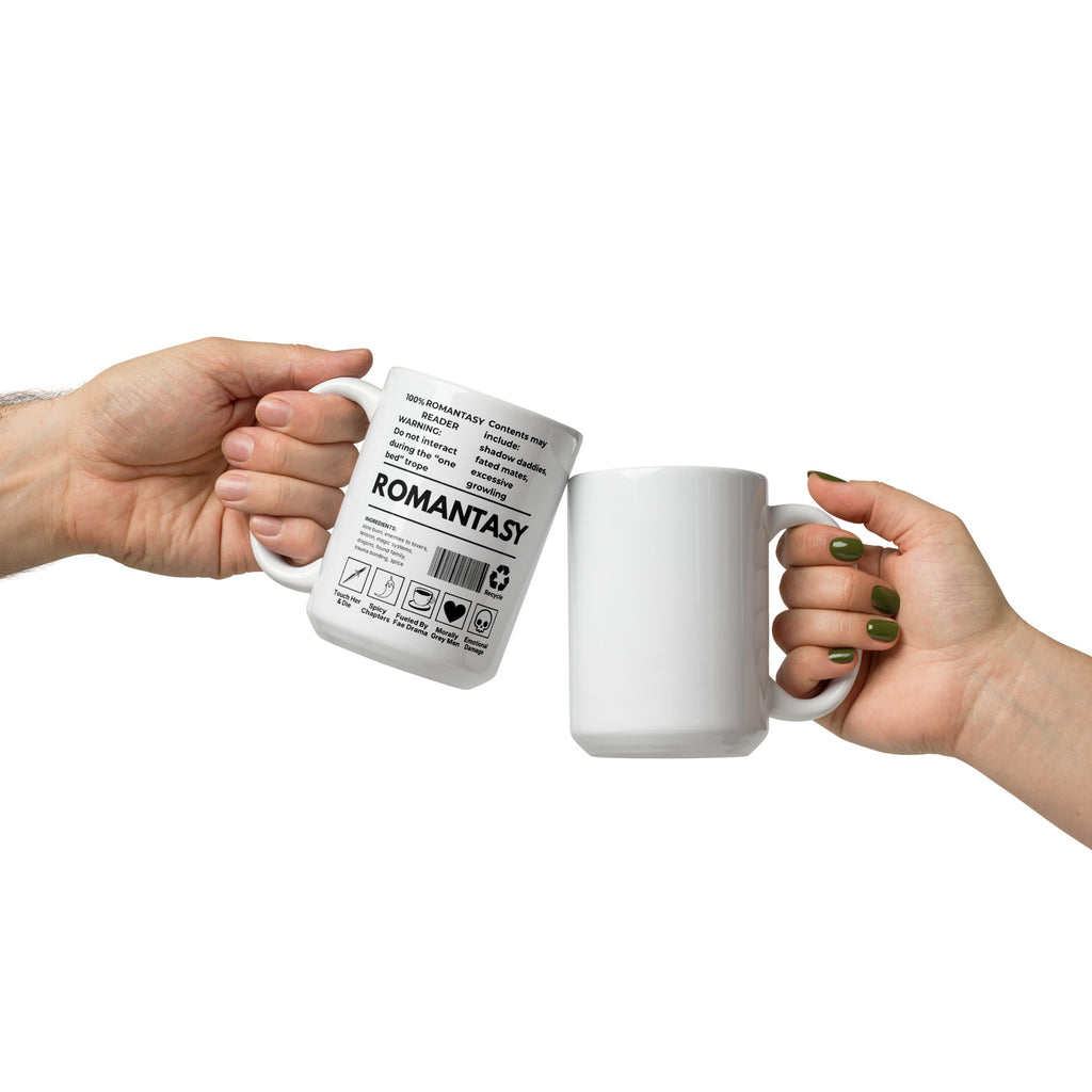 100% Romantasy Reader Coffee Cup | Ceramic Bookish Mug