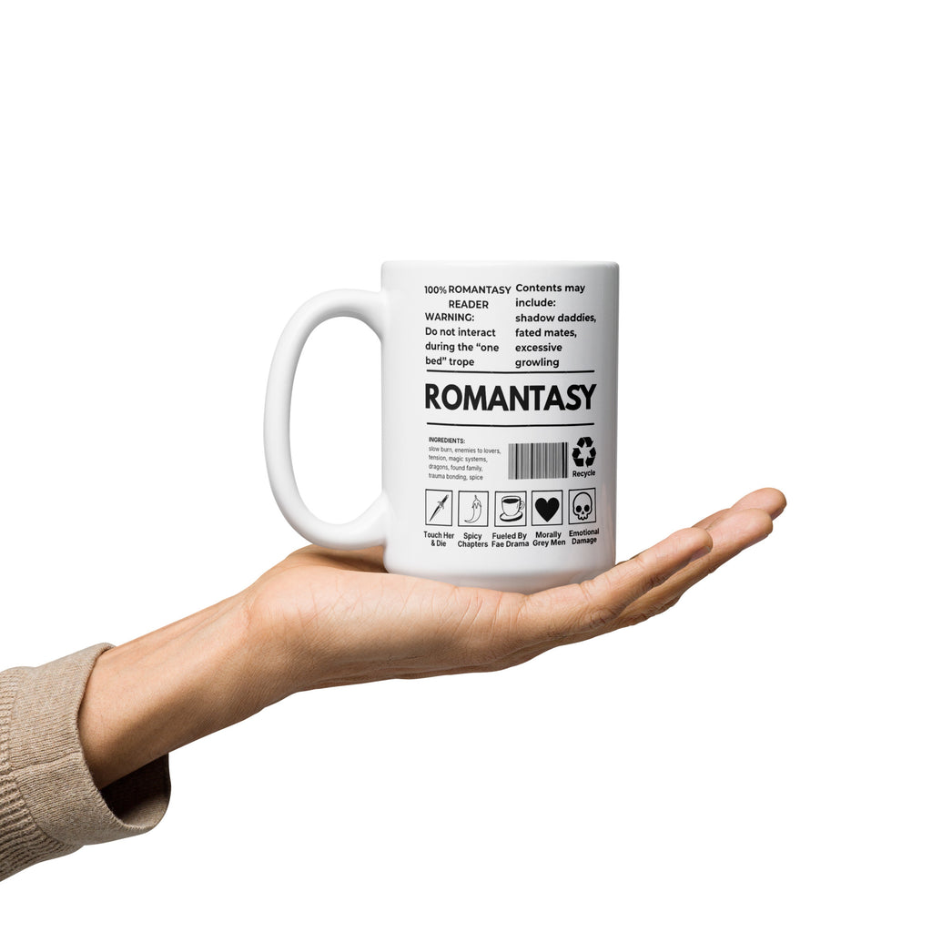 100% Romantasy Reader Coffee Cup | Ceramic Bookish Mug